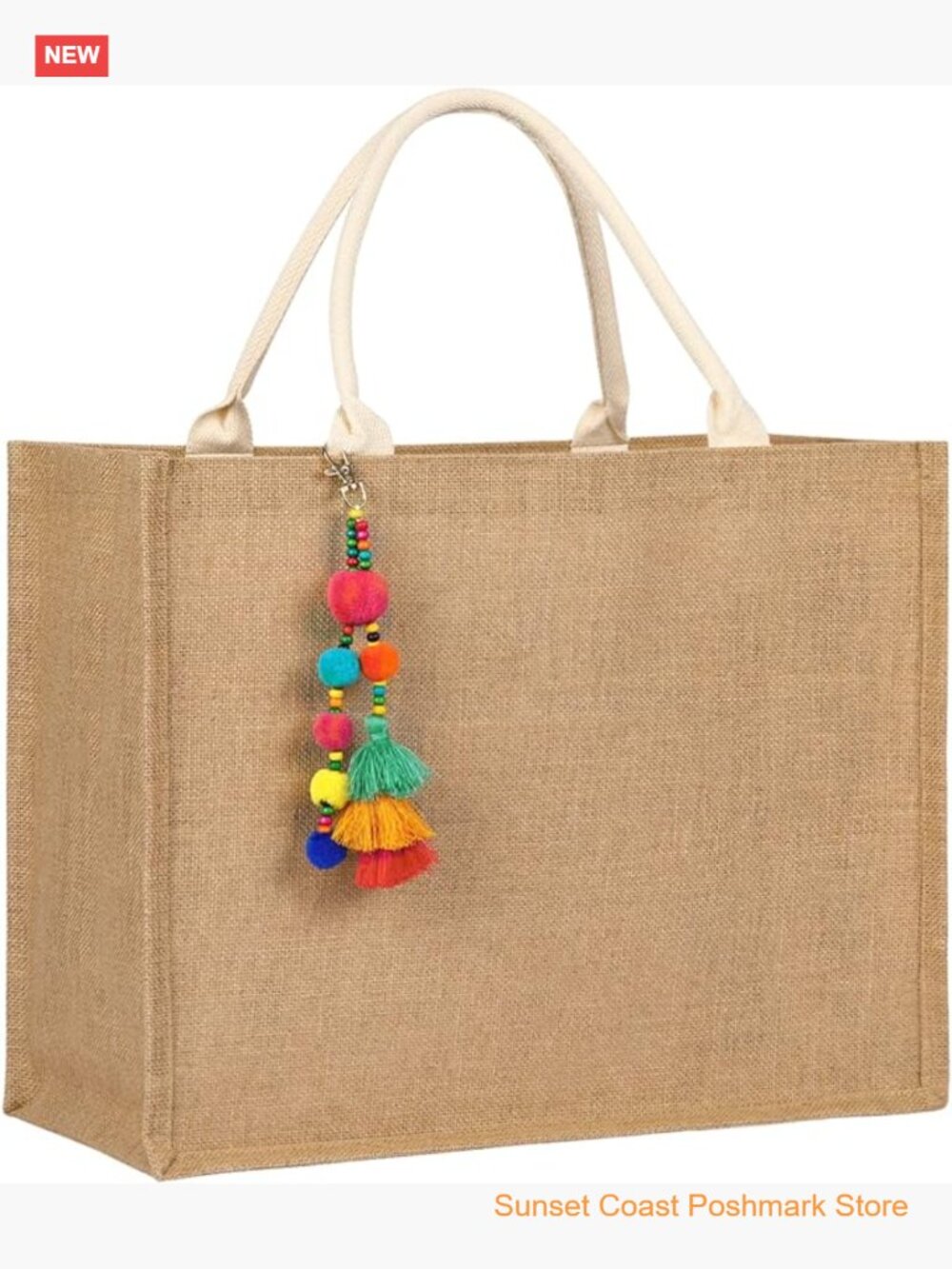 Large Woven Straw Beach Tote Bag Waterproof Lightweight Travel Shopping Gym Bag